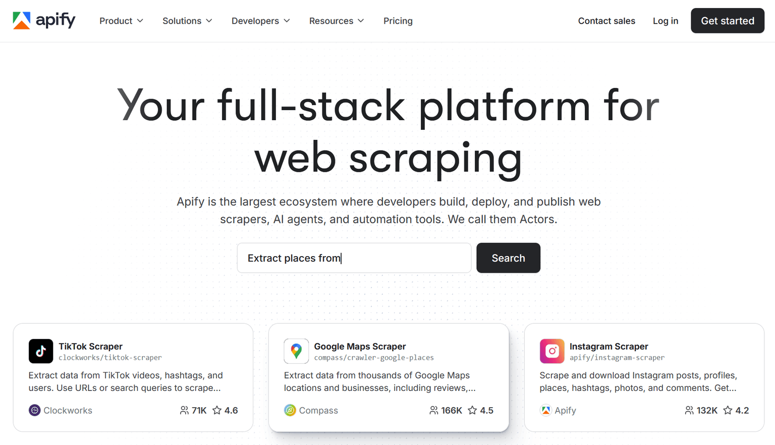 Screenshot of Is apify.com scam or legitimate?