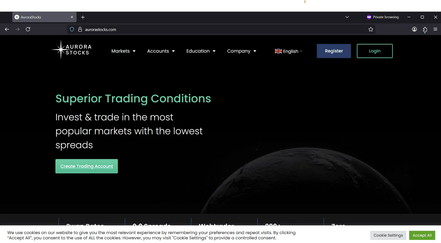 Screenshot of Is aurorastocks.com scam or legitimate?
