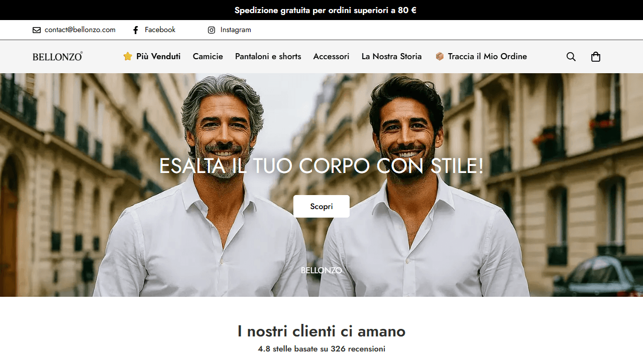 Screenshot of Is bellonzo.com scam or legitimate?