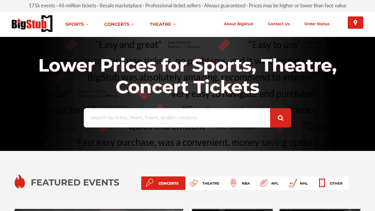 Screenshot of Is bigstub.com scam or legitimate?