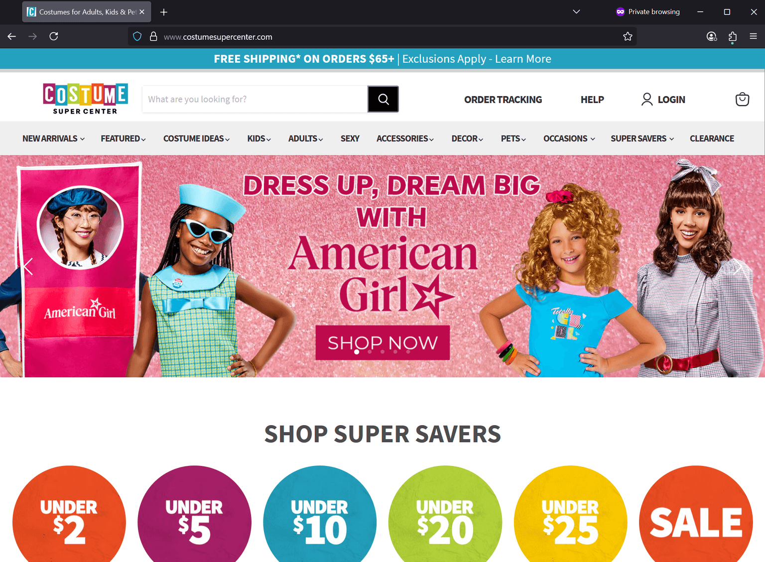 Screenshot of Is costumesupercenter.com scam or legitimate?