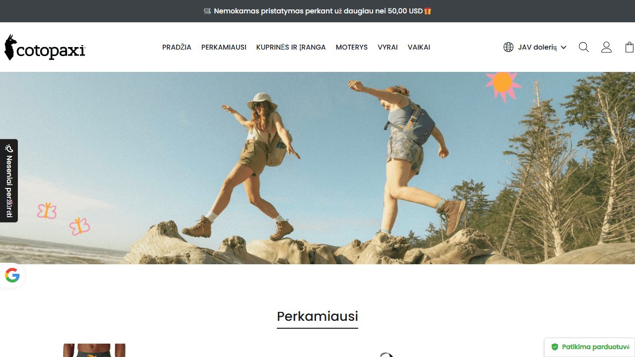 Screenshot of Is cotopaxistores.com scam or legitimate?