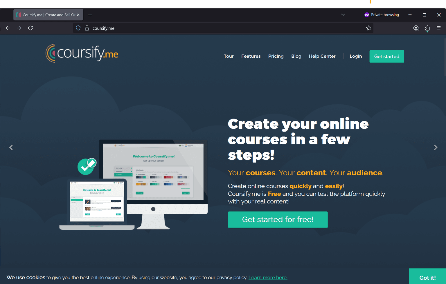 Screenshot of Is coursify.me scam or legitimate?