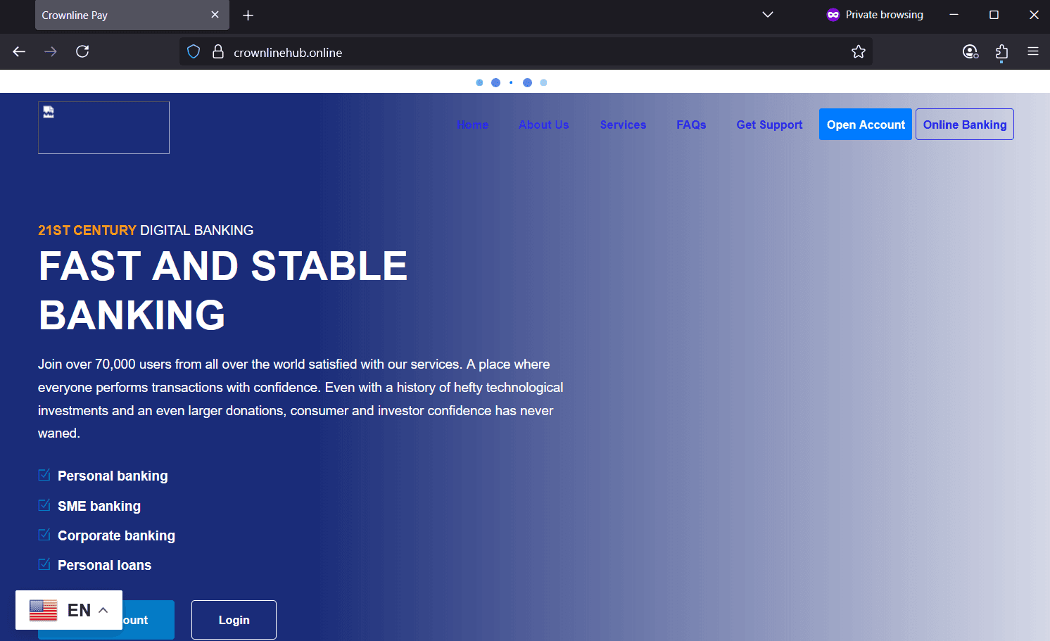 Screenshot of Is crownlinehub.online scam or legitimate?
