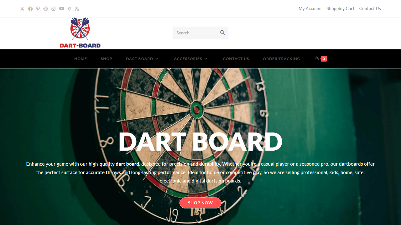 Screenshot of Is dart-board.net Scam or Legitimate?