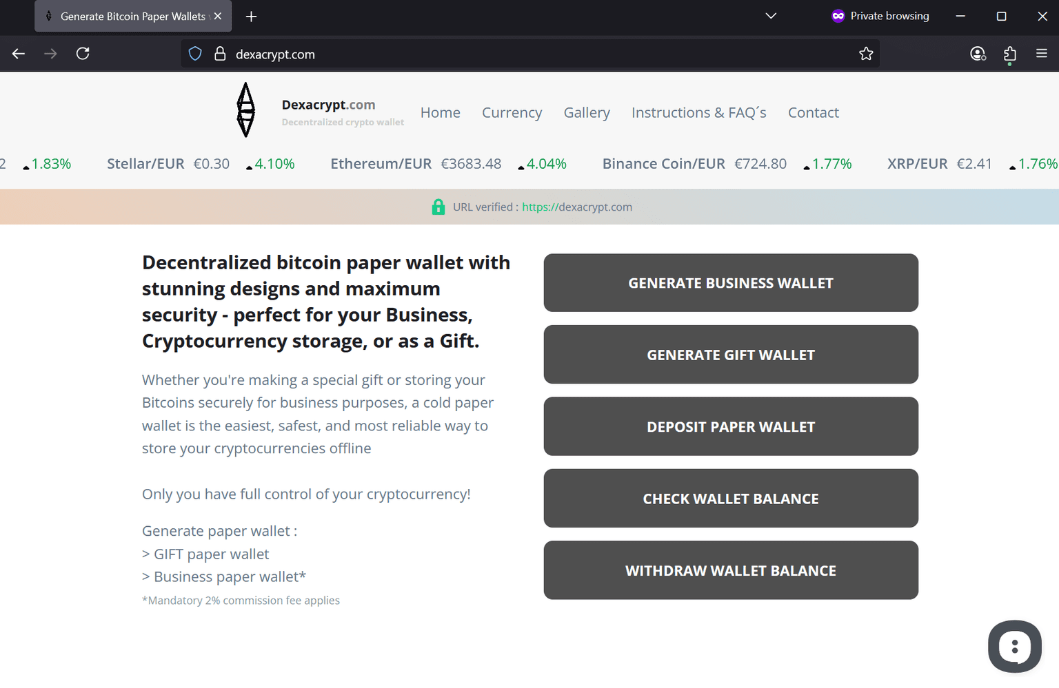 Screenshot of Is dexacrypt.com scam or legitimate?