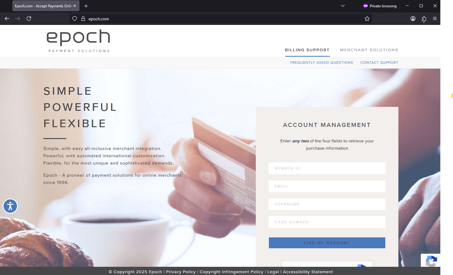 Screenshot of Is epoch.com scam or legitimate?