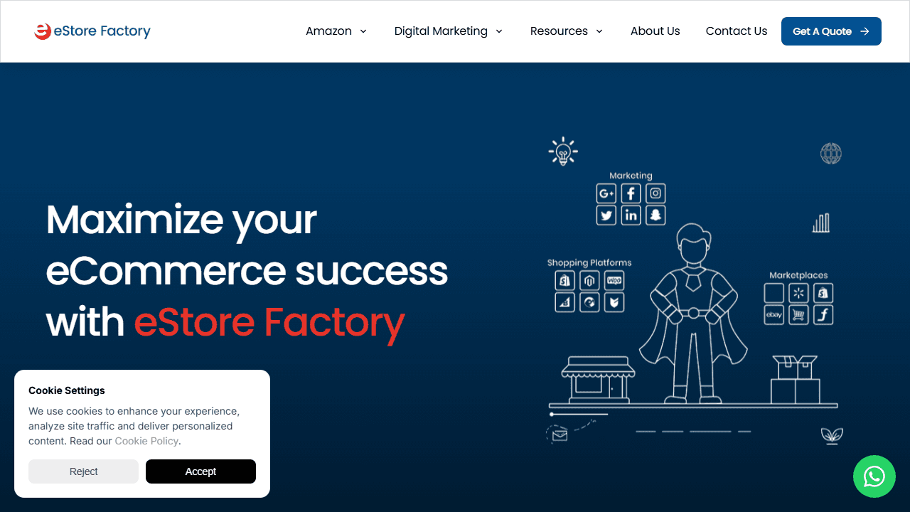 Screenshot of Is estorefactory.com Scam or Legitimate?