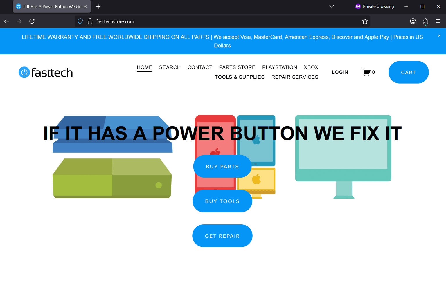 Screenshot of Is fasttechstore.com scam or legitimate?