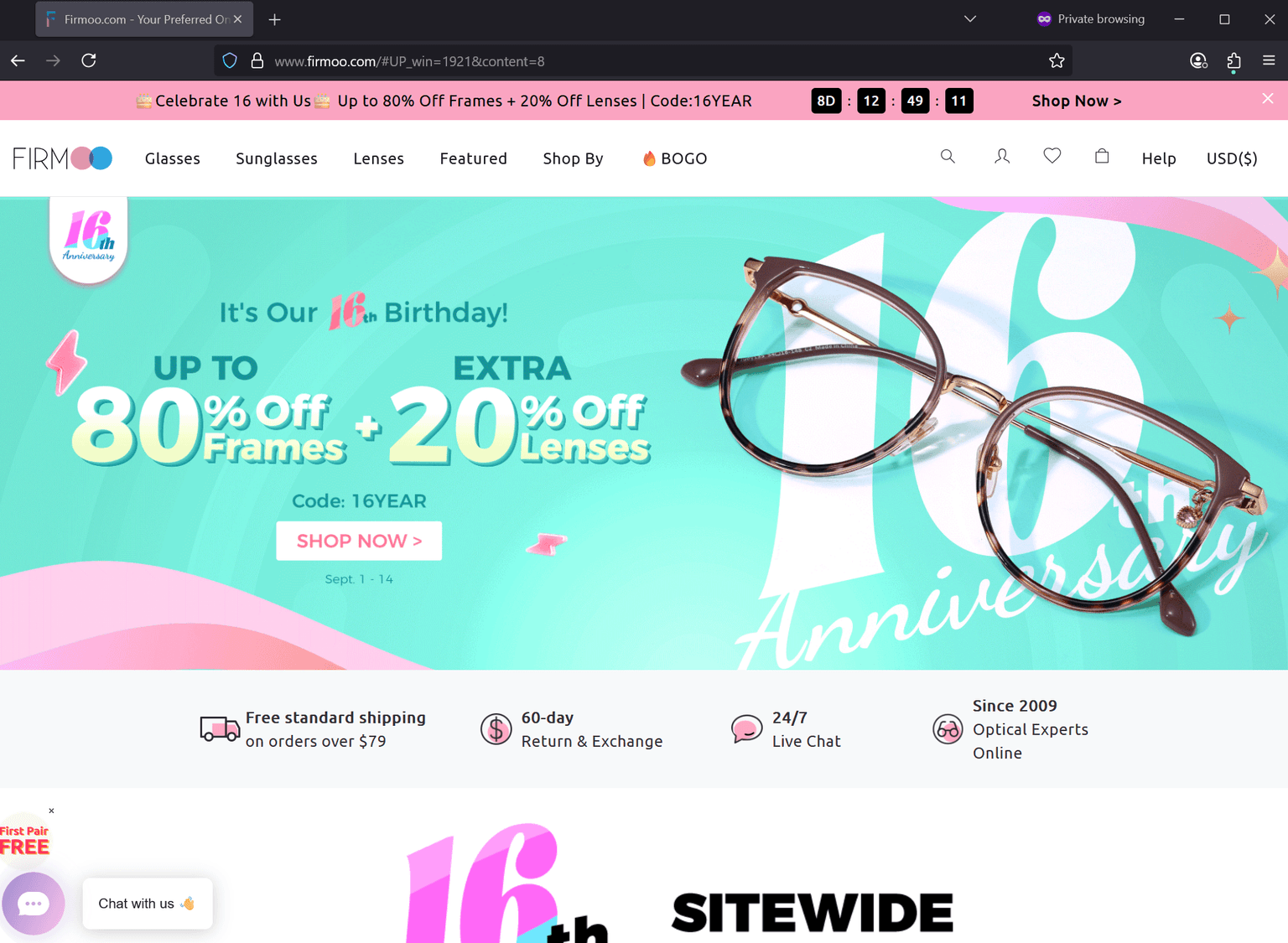 Screenshot of Is firmoo.com scam or legitimate?