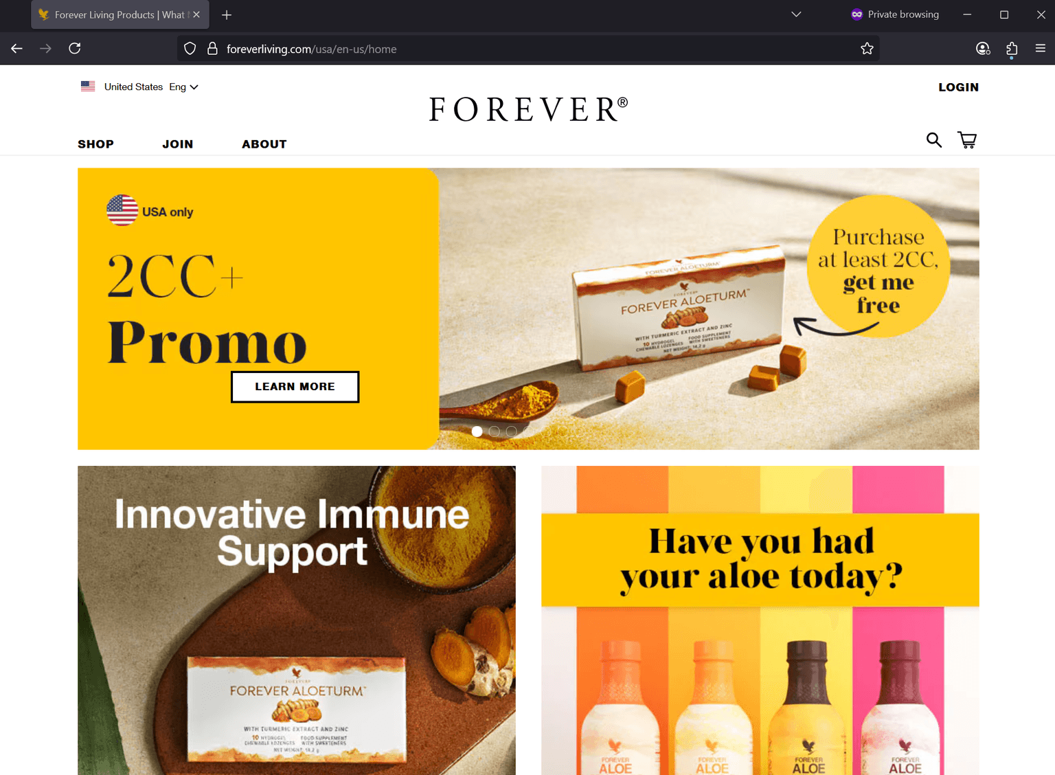 Screenshot of Is foreverliving.com scam or legitimate?