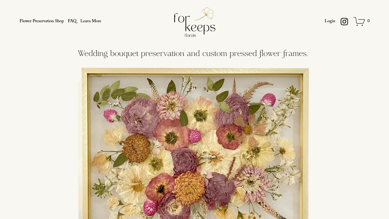 Screenshot of Is forkeepsflorals.com Scam or Legitimate?