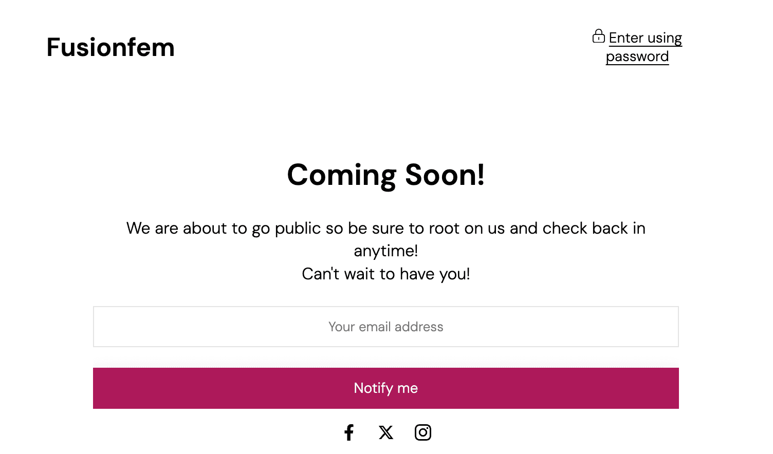 Screenshot of Is fusionfem.shop scam or legitimate?
