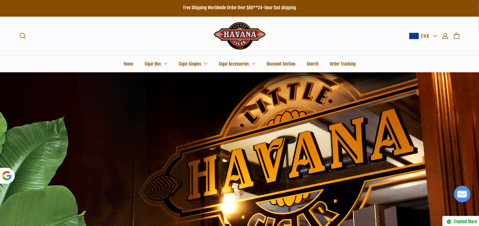 Screenshot of Is havanaicigarsale.com scam or legitimate?