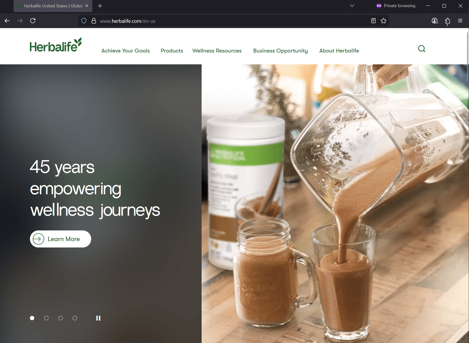 Screenshot of Is herbalife.com scam or legitimate?