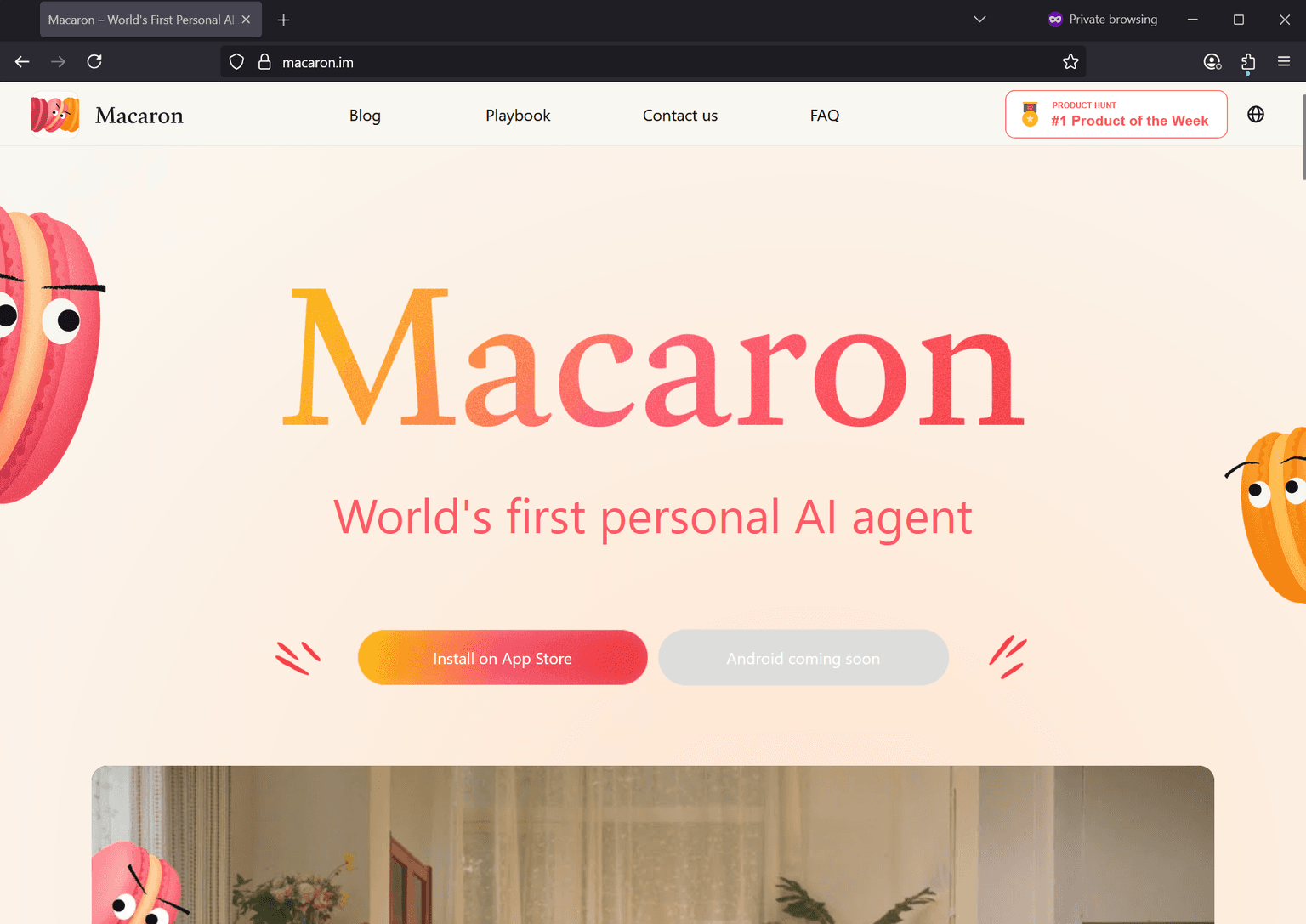 Screenshot of Is macaron.im scam or legitimate?