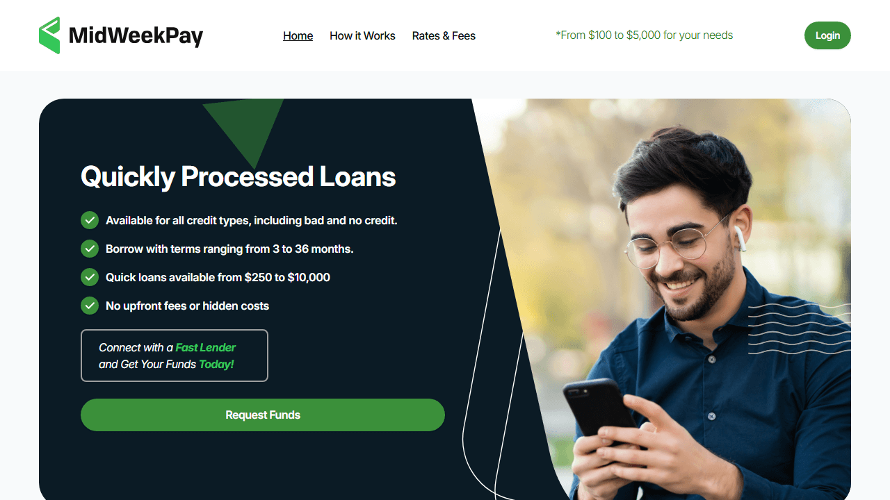 Screenshot of Is midweekpay.com scam or legitimate?