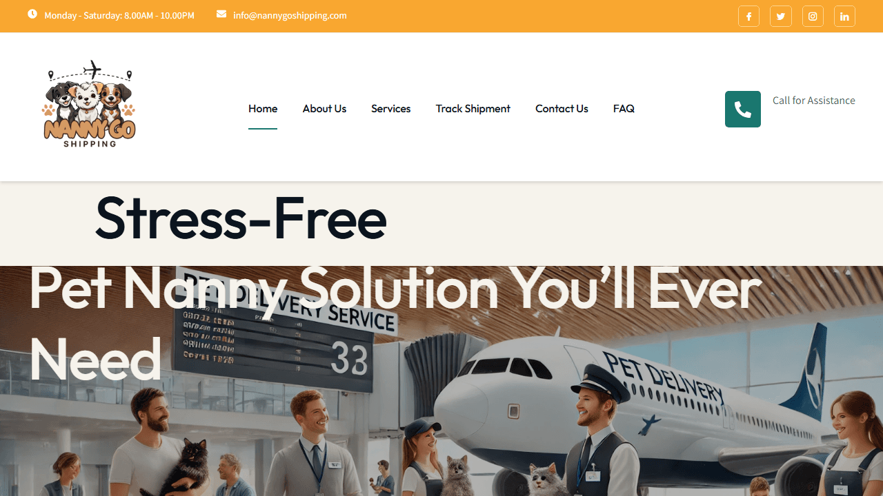 Screenshot of Is nannygoshipping.com scam or legitimate?