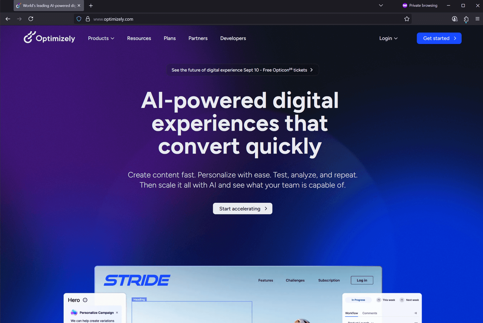 Screenshot of Is optimizely.com scam or legitimate?