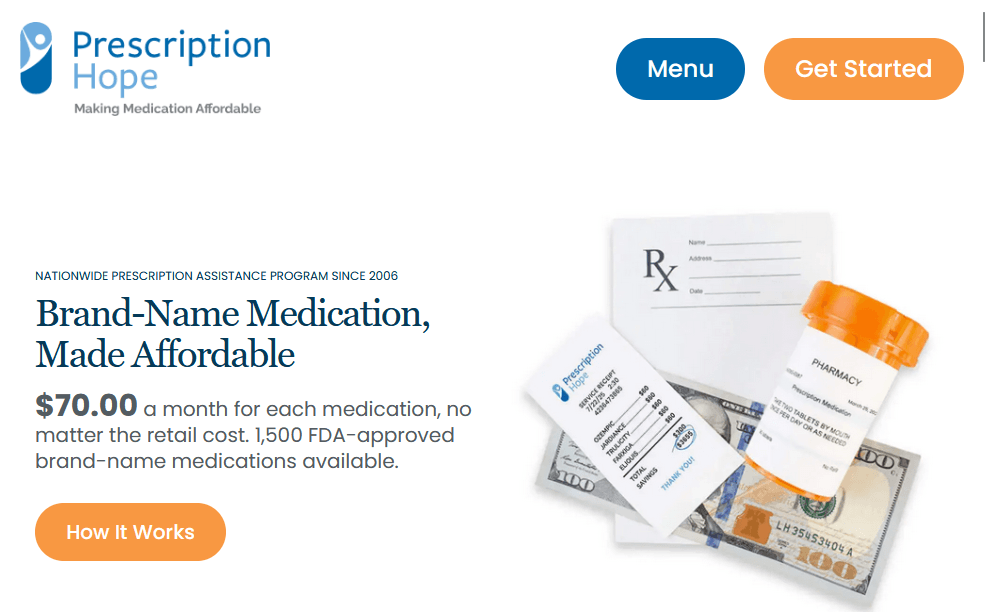 Screenshot of Is prescriptionhope.com scam or legitimate?