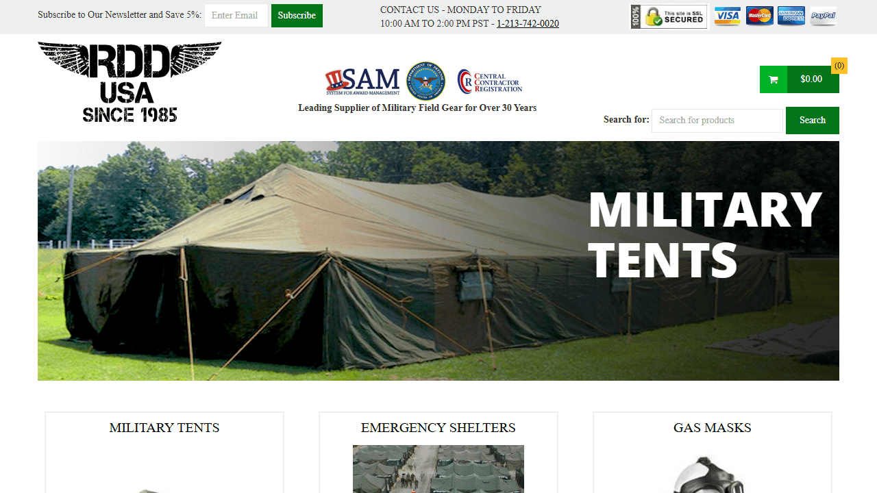 Screenshot of Is rddusa.com Scam or Legitimate?