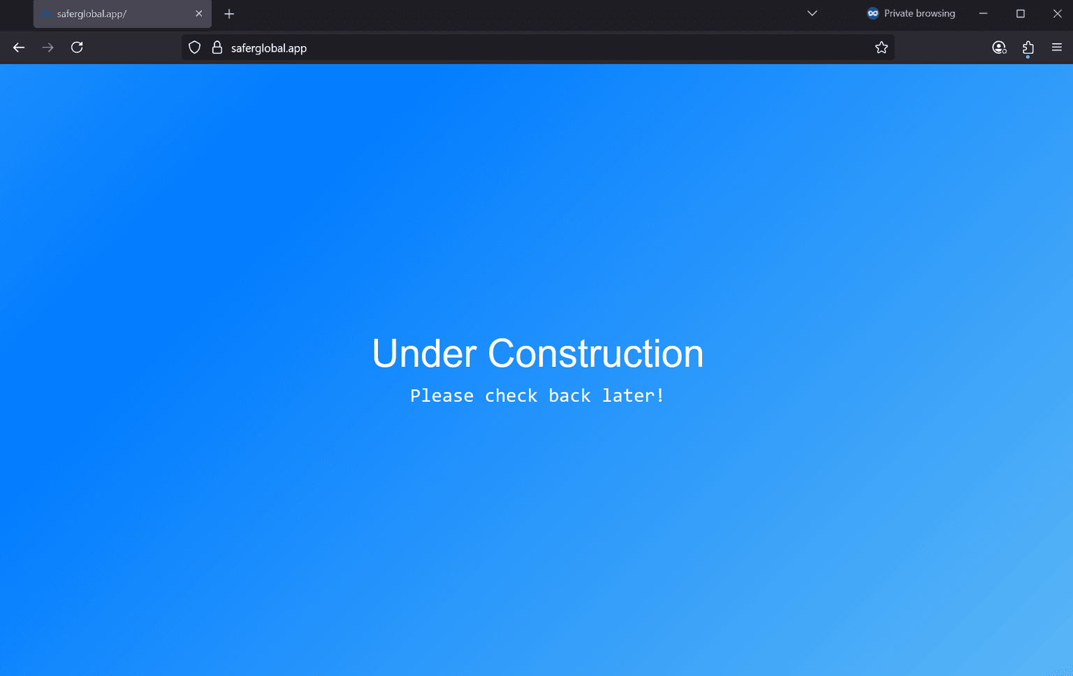 Screenshot of Is saferglobal.app scam or legitimate?