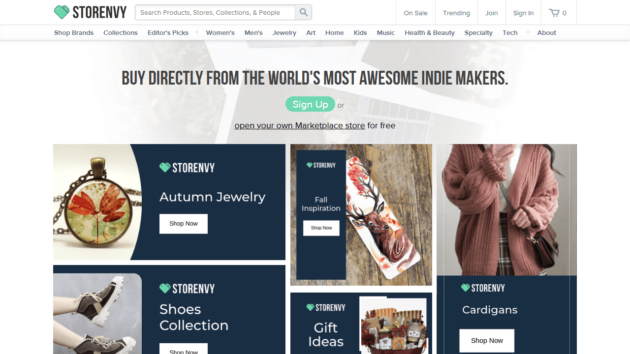 Screenshot of Is storenvy.com scam or legitimate?