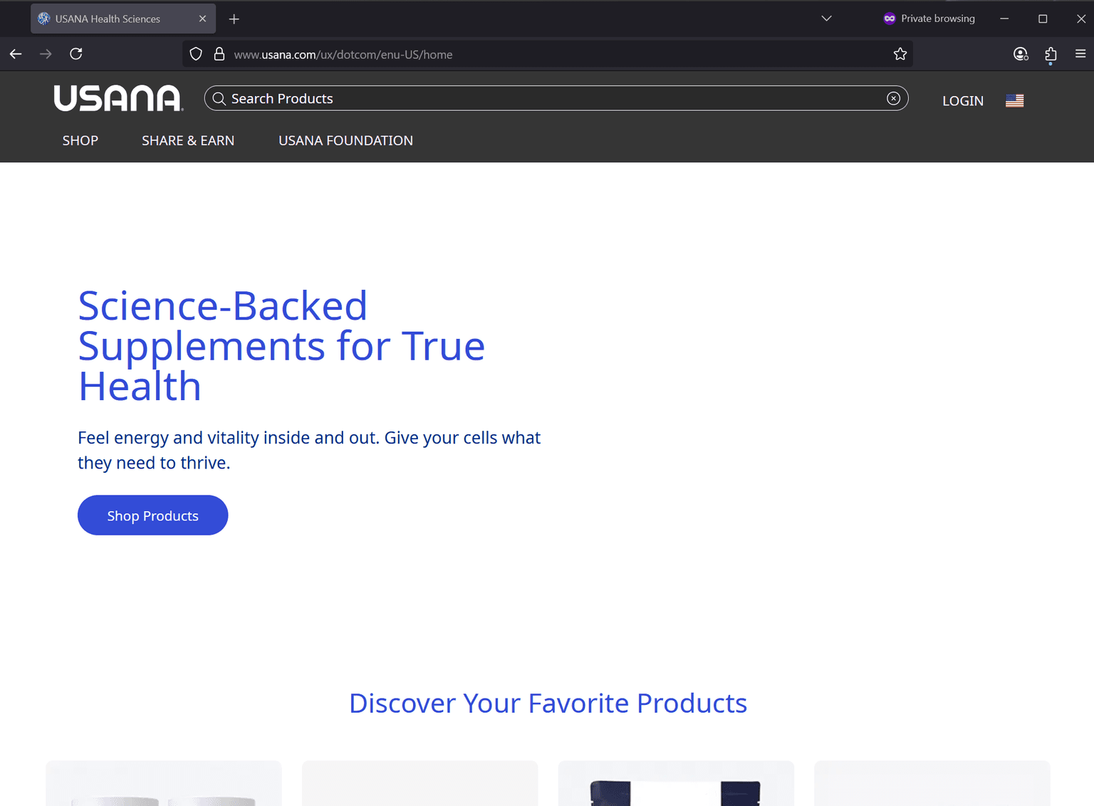 Screenshot of Is usana.com scam or legitimate?