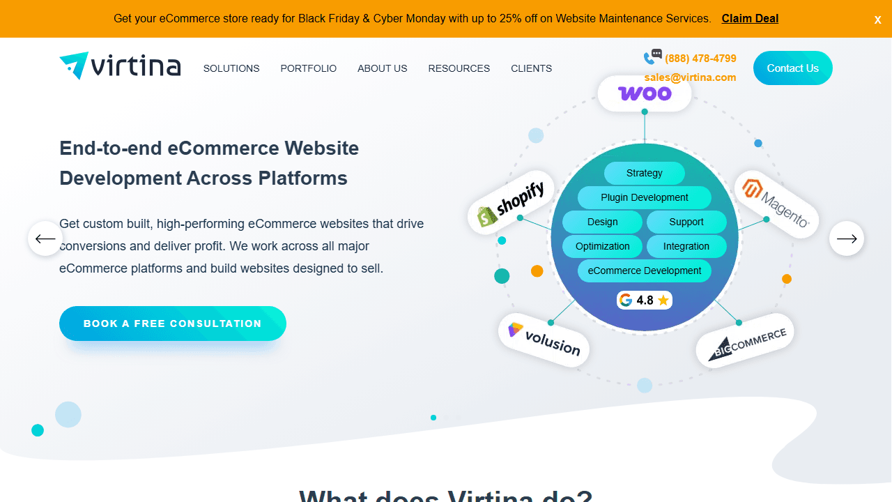 Screenshot of Is virtina.com Scam or Legitimate?