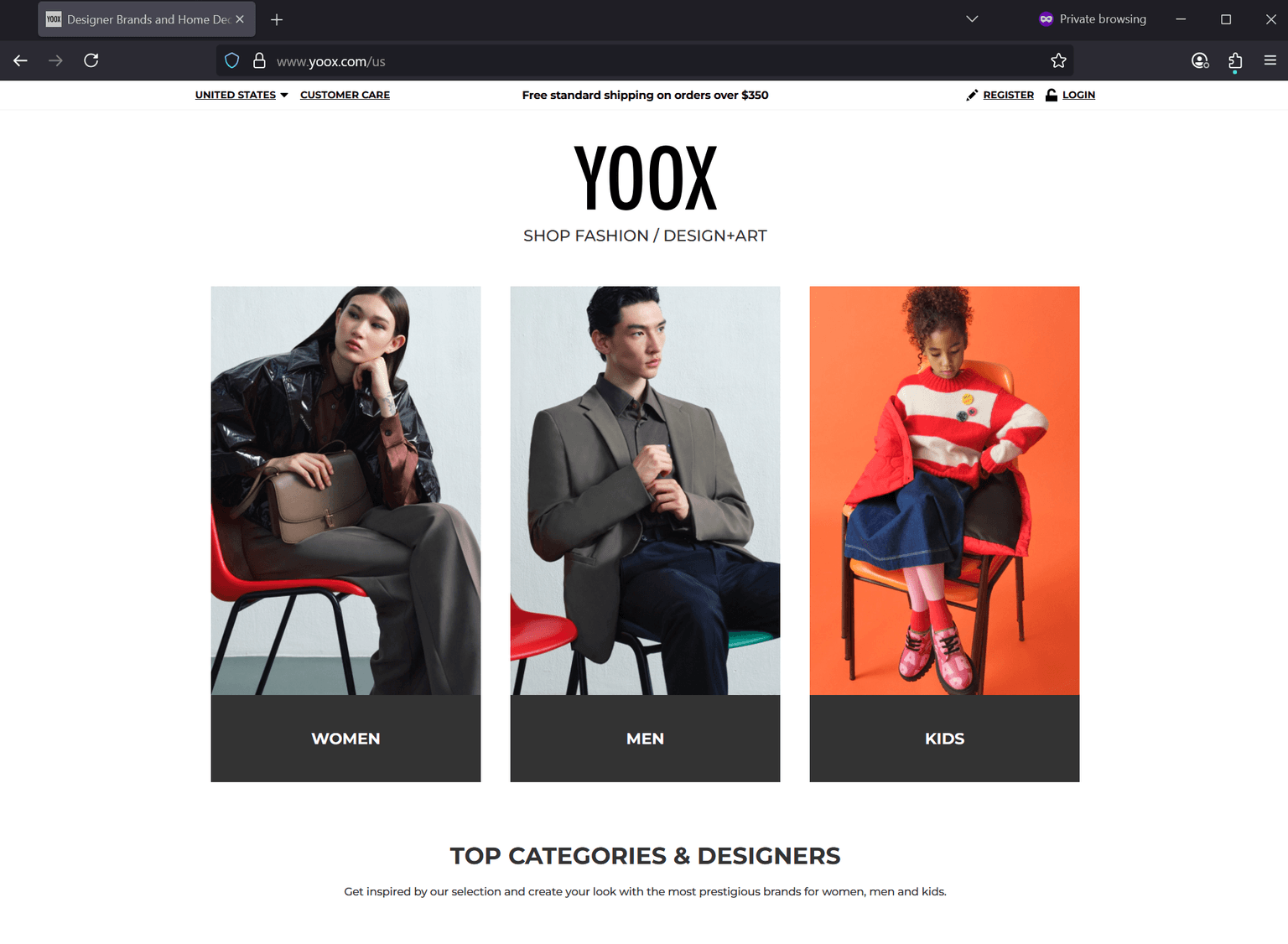 Screenshot of Is yoox.com scam or legitimate?