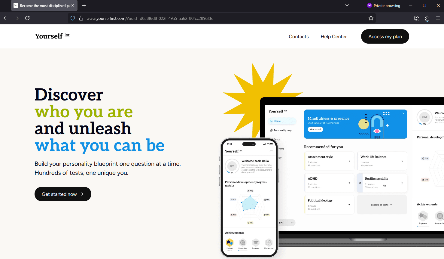 Screenshot of Is yourselfirst.com scam or legitimate?