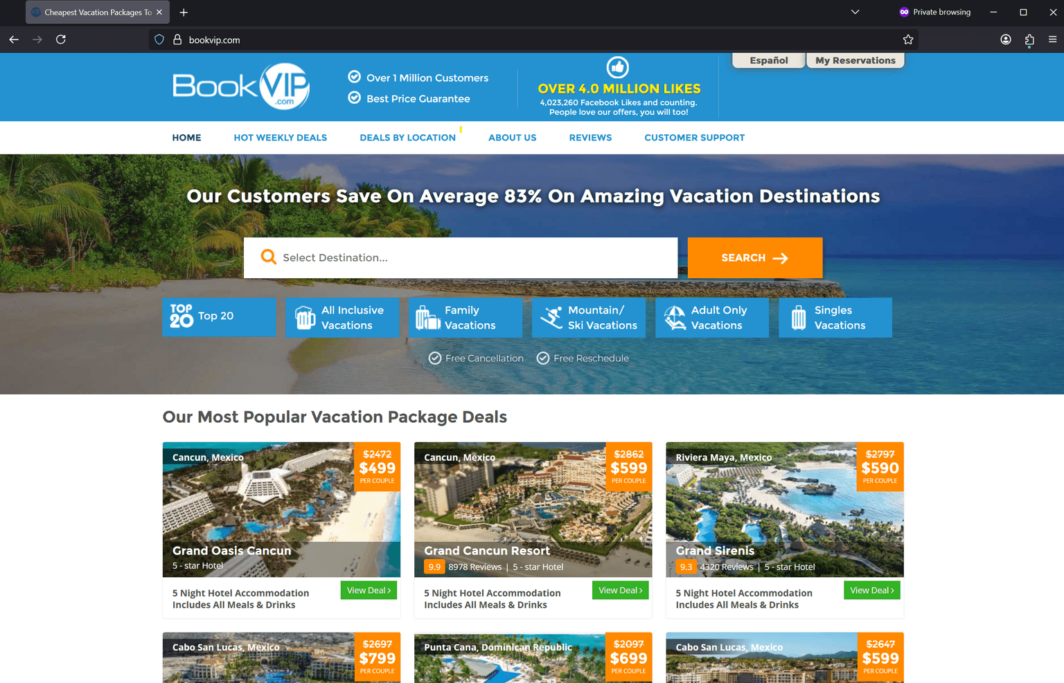 Screenshot of Is bookvip.com scam or legitimate?