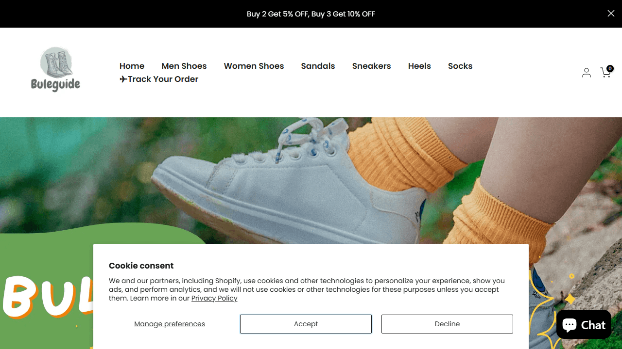 Screenshot of Is buleguide.shop scam or legitimate?