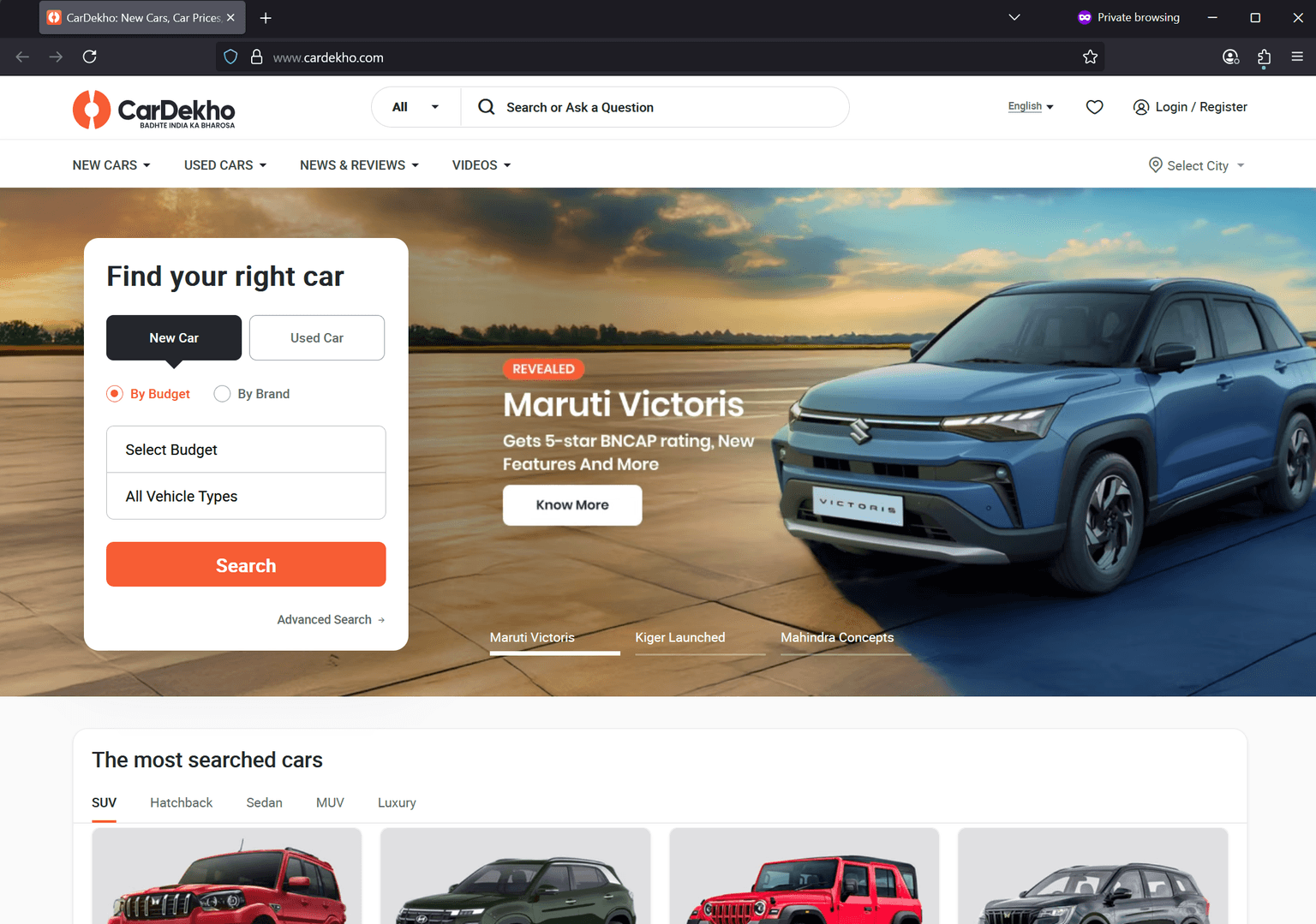 Screenshot of Is cardekho.com scam or legitimate?