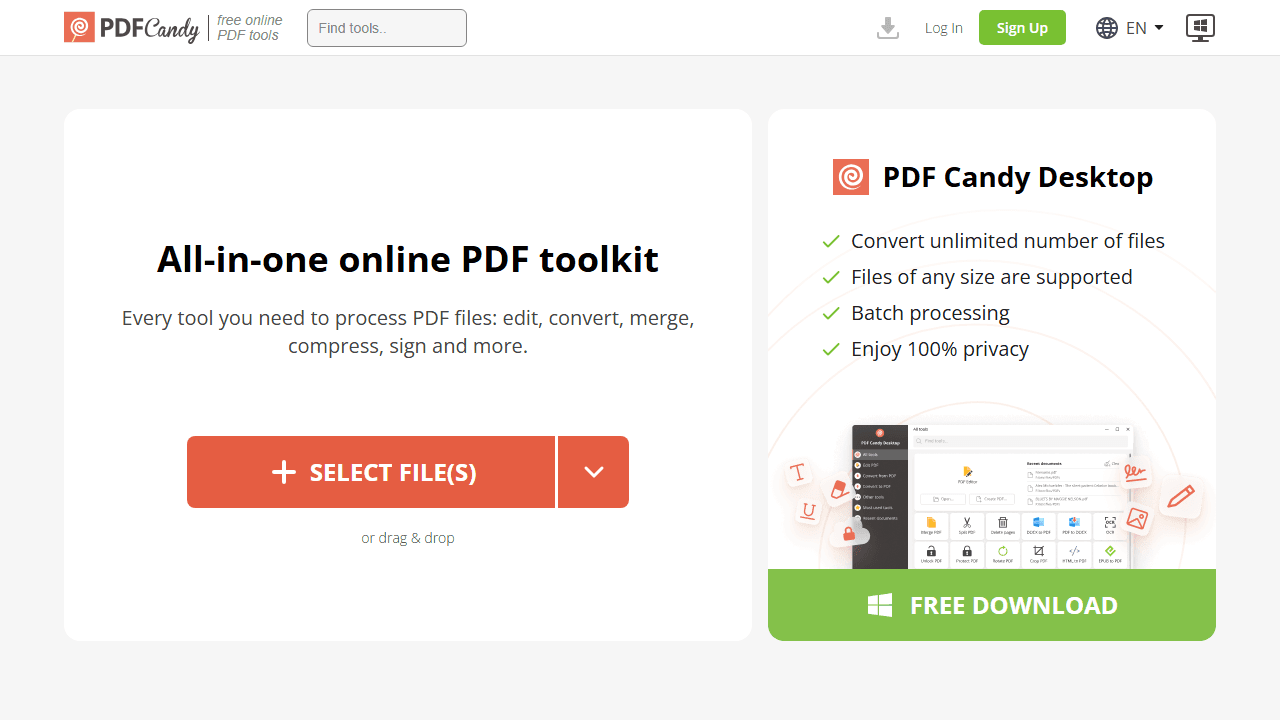 Screenshot of Is pdfcandy.com scam or legitimate?