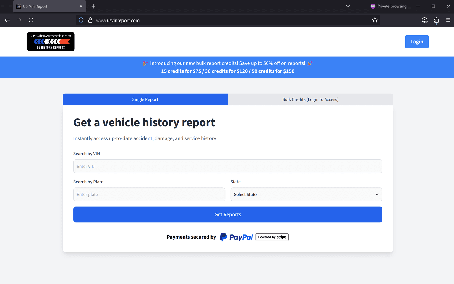 Screenshot of Is usvinreport.com scam or legitimate?