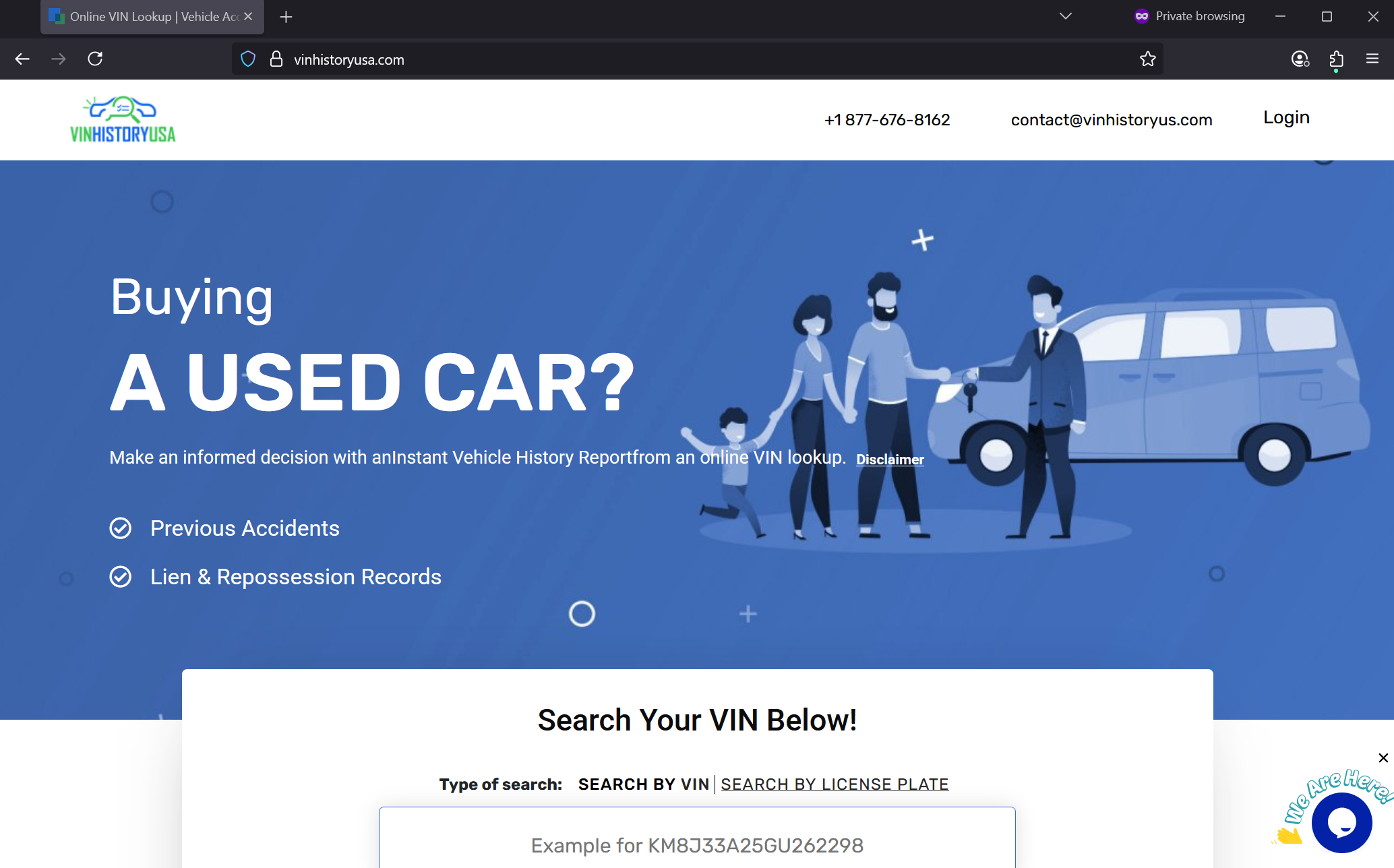 Screenshot of Is vinhistoryusa.com scam or legitimate?
